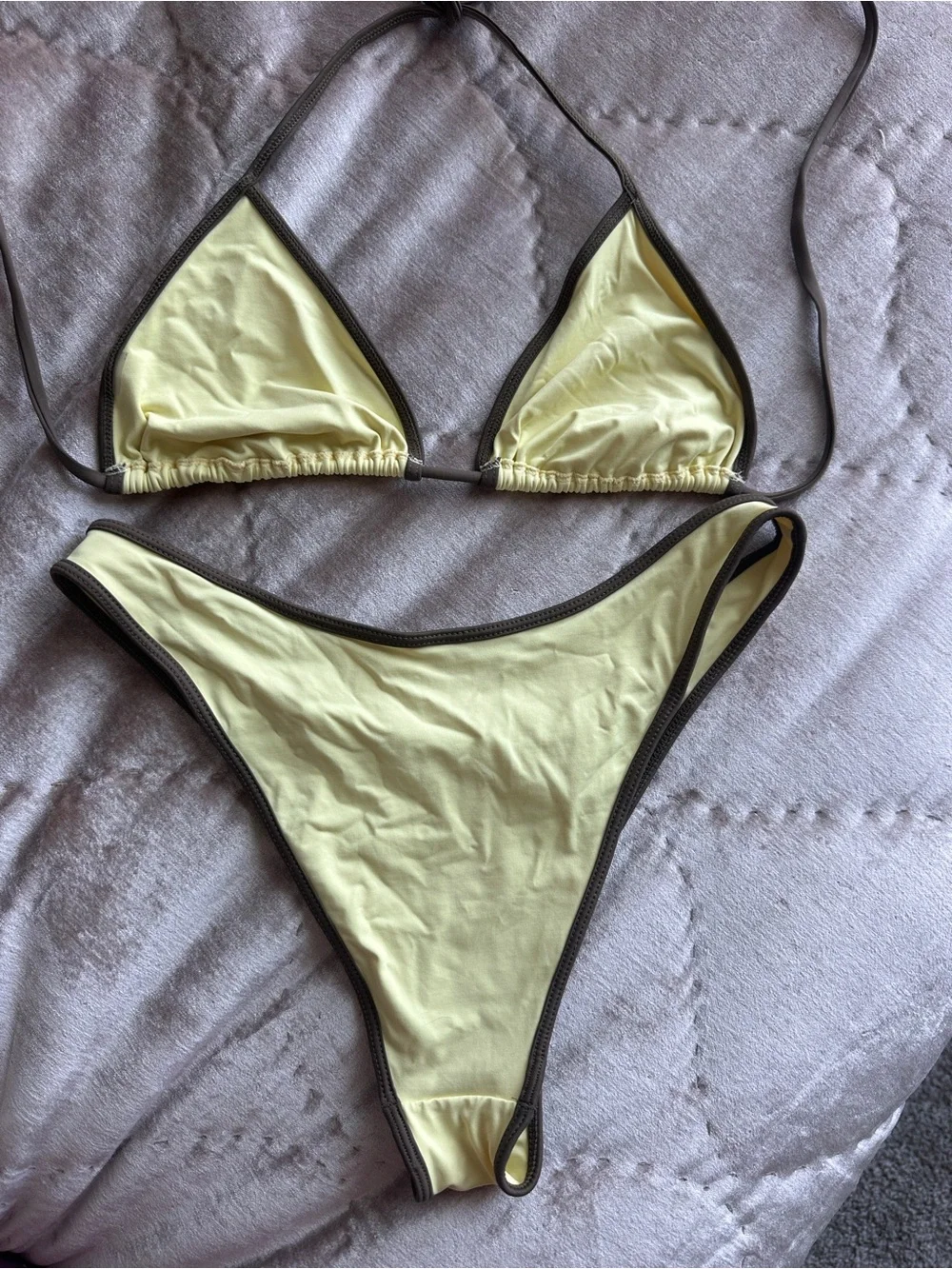 Frankie’s Bikinis Sweet Shop Banana Cream Bikini S/M